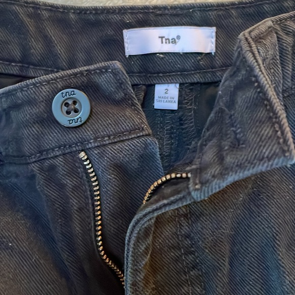 TNA cargo pants size 2; black - Picture 2 of 5